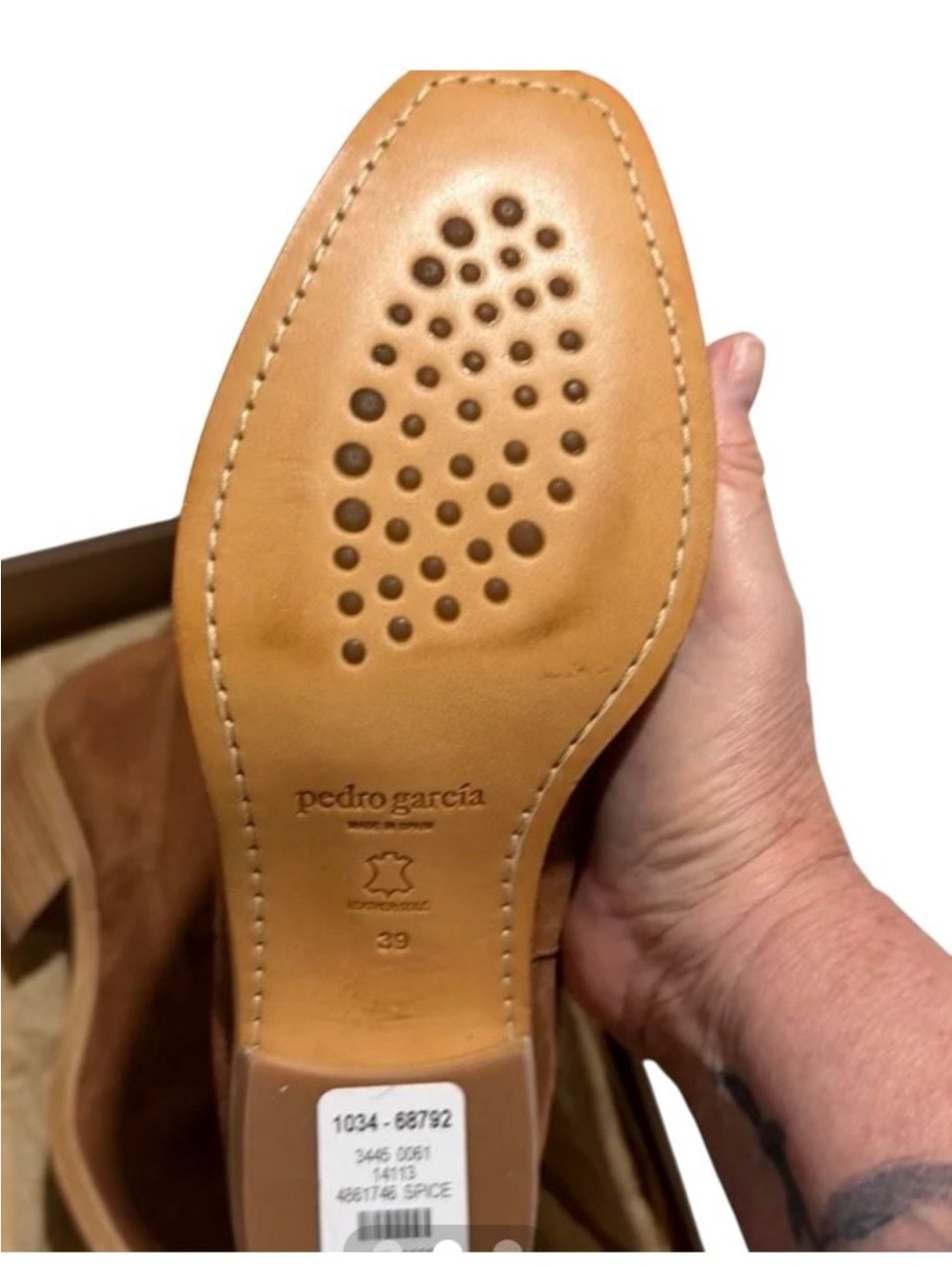 Pedro Garcia Spice Tan Leather Oxfords